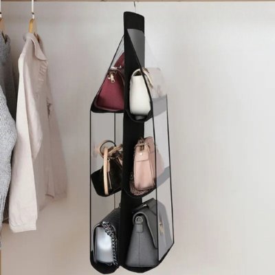 Organiseur de sac à main de grande capacité en nylon avec plusieurs poches - Organiseur de sac à main avec grille en maille pour homme et femme - Compartiment de voyage pour Organiseur de sac à main de grande capacité en nylon avec plusieurs poches - Organiseur de sac à main avec grille en maille pour homme et femme - Compartiment de voyage pour